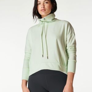 Sweaty Betty Harmonise Luxe Sweatshirt Size Small in Mint Green‎